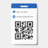 Business Card Minimal Corporate Name & Logo Design バッジ (裏面)