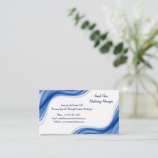 Business Card Minimalist Calligraphy Photographer 名刺 (スタンド正面)