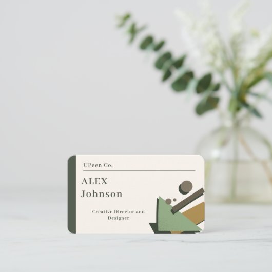 Business Card _ Modern 名刺 (スタンド正面)