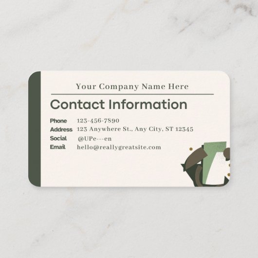 Business Card _ Modern 名刺 (裏面)