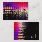 Business Card Music DJ Danceパーティー 名刺 (正面/裏面)