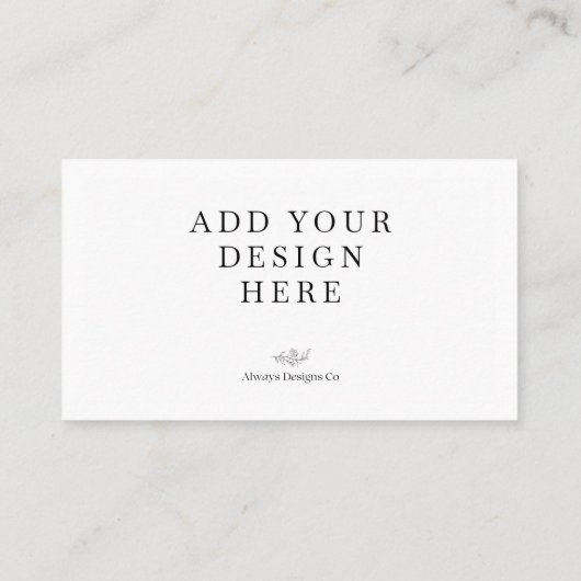 Business Card Printing 名刺 (裏面)