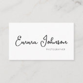 Business card template with photo, minimalist 名刺 (正面)