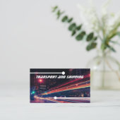 business card, transport, logistic, nightexpress 1 名刺 (スタンド正面)