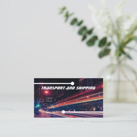 business card, transport, logistic, nightexpress 1 名刺 (スタンド正面)