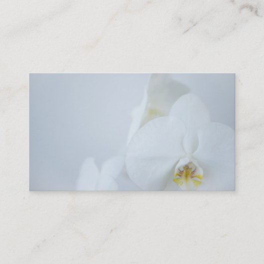 Business Card White Orchids 名刺 (正面)