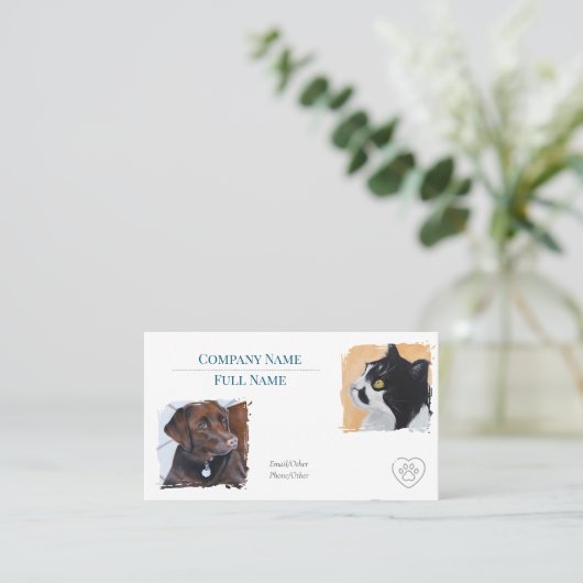 Business Card with appointment  名刺 (スタンド正面)