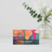 Business card with background bright style 名刺 (スタンド正面)