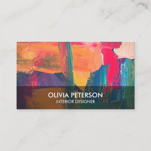 Business card with background bright style 名刺 (正面)