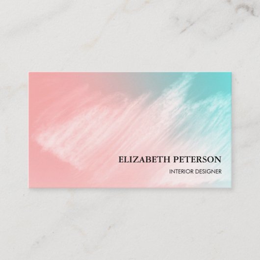 Business card with background bright style 名刺 (正面)