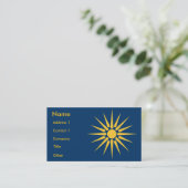 Business Card with Flag of Macedonia, Greece 名刺 (スタンド正面)