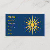 Business Card with Flag of Macedonia, Greece 名刺 (正面)