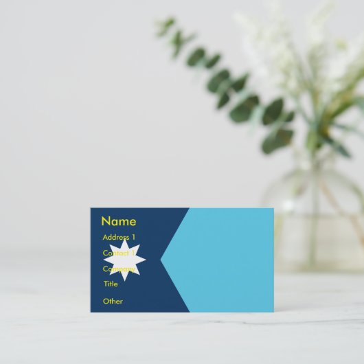 Business Card with Flag of Minnesota 名刺 (スタンド正面)