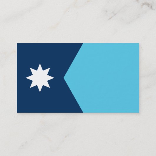 Business Card with Flag of Minnesota 名刺 (裏面)