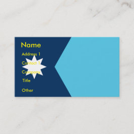 Business Card with Flag of Minnesota 名刺