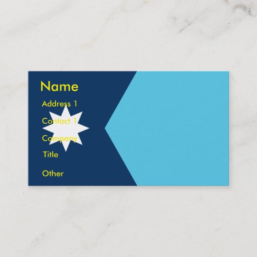 Business Card with Flag of Minnesota 名刺 (正面)