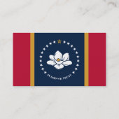 Business Card with Flag of Mississippi State, USA 名刺 (裏面)