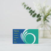 Business Card with Flag of Ottawa, Canada 名刺 (スタンド正面)