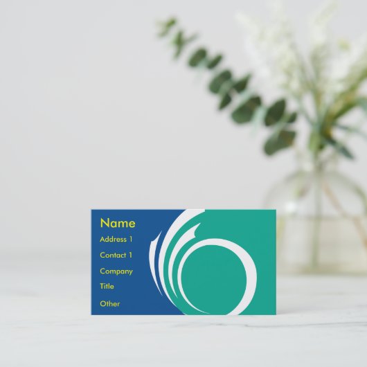 Business Card with Flag of Ottawa, Canada 名刺 (スタンド正面)