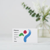 Business Card with Flag of Seoul, South Korea 名刺 (スタンド正面)