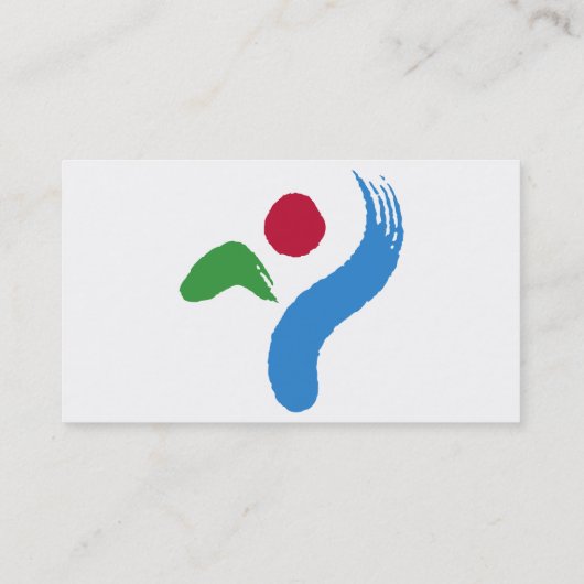 Business Card with Flag of Seoul, South Korea 名刺 (裏面)
