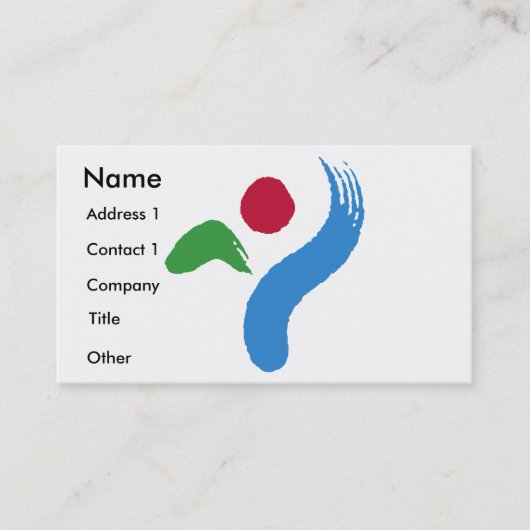 Business Card with Flag of Seoul, South Korea 名刺 (正面)