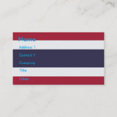 Business Card with Flag of Thailanda 名刺 (正面)