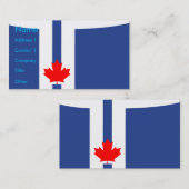 Business Card with Flag of Toronto, Canada 名刺 (正面/裏面)