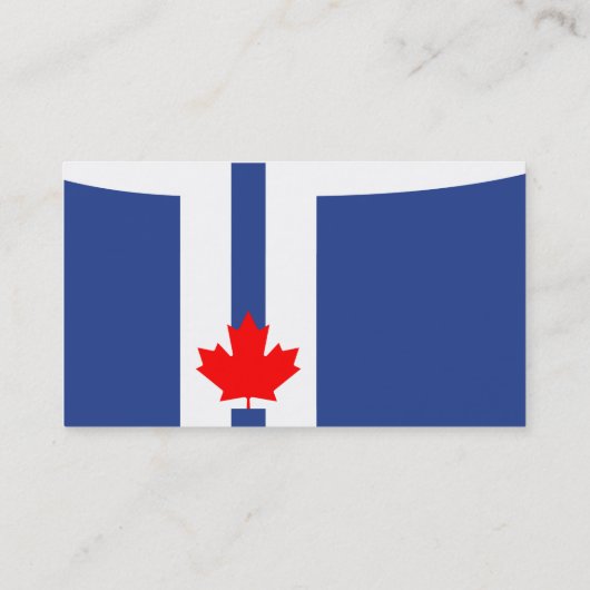Business Card with Flag of Toronto, Canada 名刺 (裏面)
