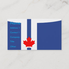Business Card with Flag of Toronto, Canada 名刺