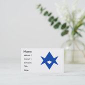 Business Card with Flag of Toyota City, Japan 名刺 (スタンド正面)