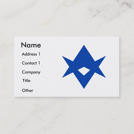 Business Card with Flag of Toyota City, Japan 名刺 (正面)