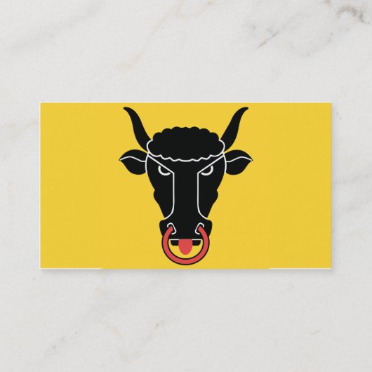 Business Card with Flag of Uri, Switzerland 名刺 (裏面)