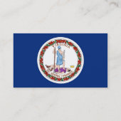 Business Card with Flag of Virginia USA 名刺 (裏面)