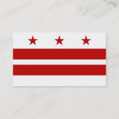 Business Card with Flag of Washington DC USA 名刺 (裏面)
