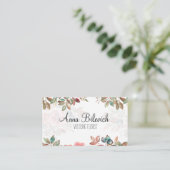 business card with flowers 名刺 (スタンド正面)