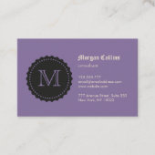Business card with monogram and seal 名刺 (正面)