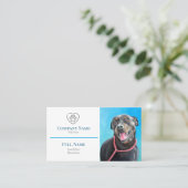 Business Card with painting of flowers 名刺 (スタンド正面)