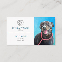 Business Card with painting of flowers 名刺