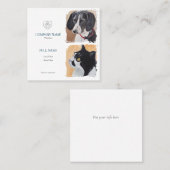 Business Card with painting of pets コーリングカード (正面/裏面)