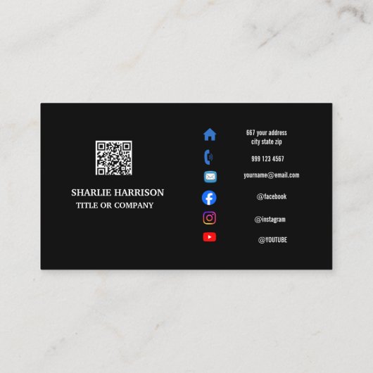 Business Card with QR Code 名刺 (裏面)