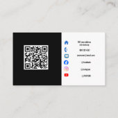 Business Card with QR Code 名刺 (裏面)