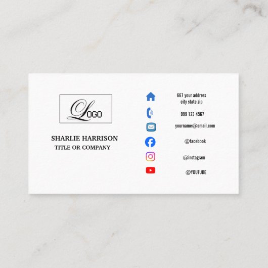 Business Card with QR Code 名刺 (裏面)