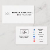 Business Card with QR Code 名刺 (正面/裏面)