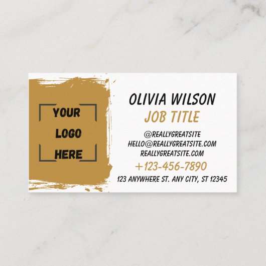 Business Card with QR Code | Black Modern Design 名刺 (裏面)