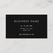 Business Card with QR Code | Black Modern Design 名刺 (裏面)