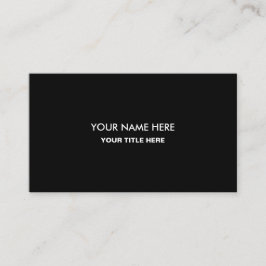 Business Card with QR Code | Black Modern Design 名刺