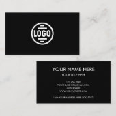 Business Card with QR Code | Black Modern Design 名刺 (正面/裏面)