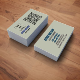 Business Card with QR Code |  Modern Design 名刺
