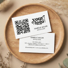 Business Card with QR Code | Simple Modern Design 名刺